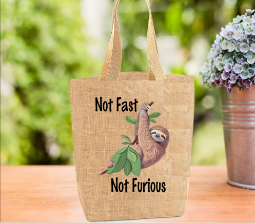 Sloth Tote Bag Sloth Bag Personalised Tote Bag ToteSlothFast